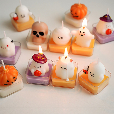 万圣节茶蜡香薰小幽灵礼物氛围感