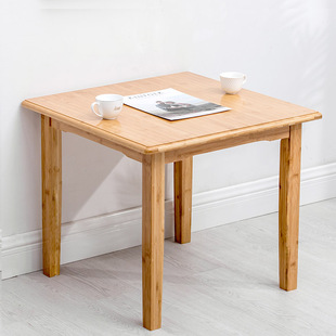 加厚楠竹方桌正方形简约餐桌简易 小吃饭桌实木四方桌子写字家用