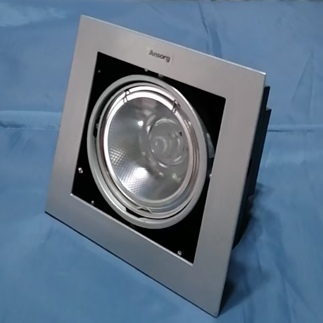 安尚AR111 QR111射灯豆胆灯压铸银色边框开孔165*165现货包邮