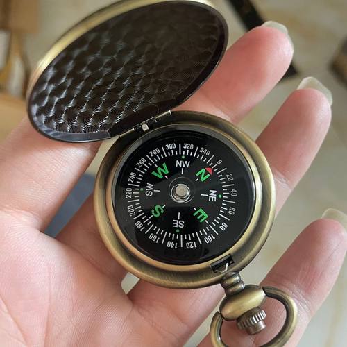指南针导航高精度美式户外怀表