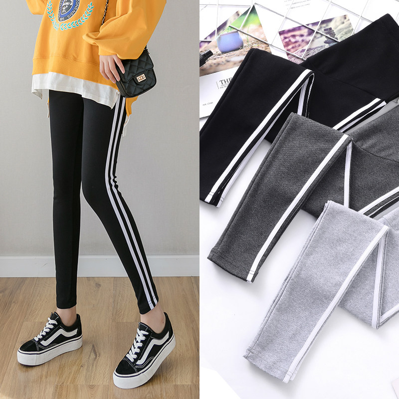 孕妇裤子春秋款外穿秋季长裤时尚休闲加绒加厚秋冬装孕妇装打底裤