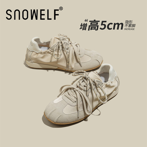 snowelf芭蕾德训鞋miu系女士绸缎