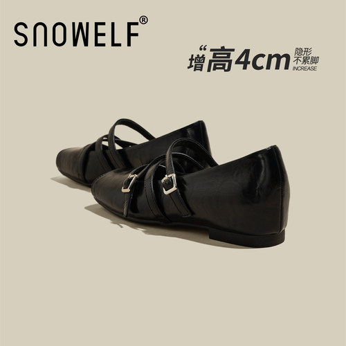 snowelf~黑色绝美气质小单鞋
