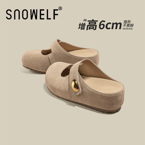 snowelf~小金豆玛丽珍勃肯拖鞋