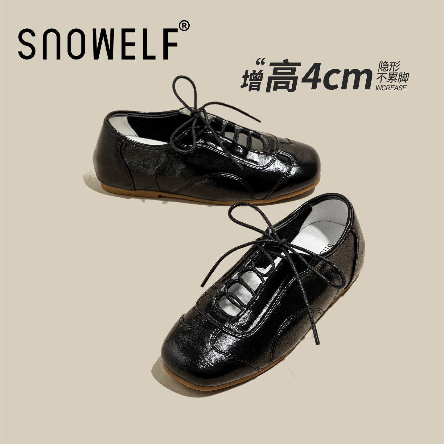 snowelf~黑色芭蕾玛丽珍单鞋