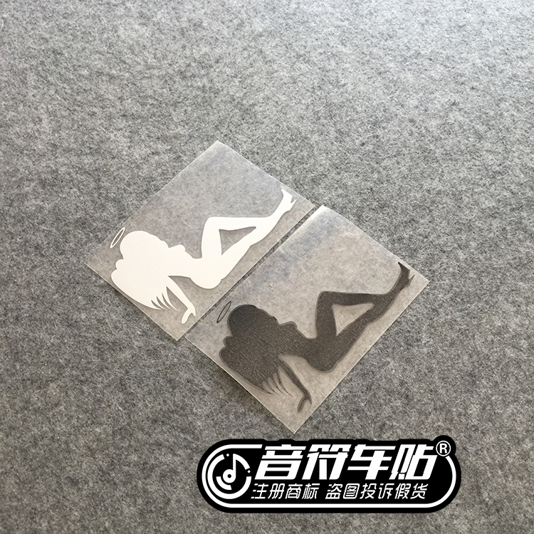 防水防晒笔记本美女车贴纸