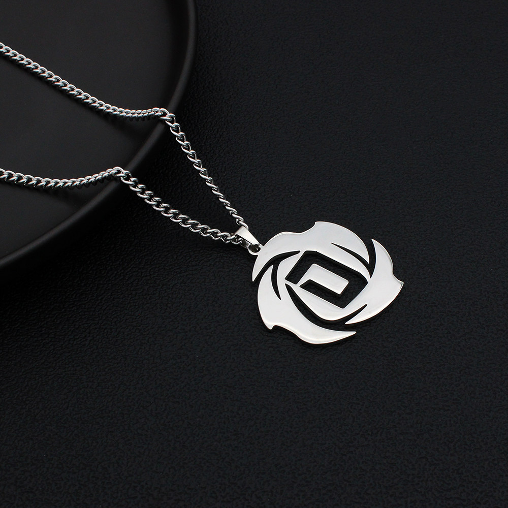罗斯logo风城玫瑰nba球迷钛钢项链潮男篮球纽约尼克斯队rose吊坠