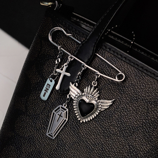 enhypen别针周边钥匙扣原创恩静暗黑包包挂件李羲承沈载伦朴成训