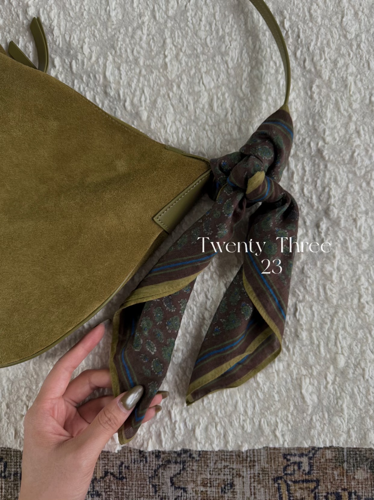 Twenty Three 秋冬氛围感腰果花丝巾