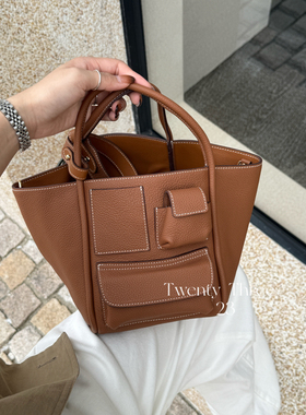 Twenty Three小众设计手提菜篮子高级感单肩斜挎包水桶