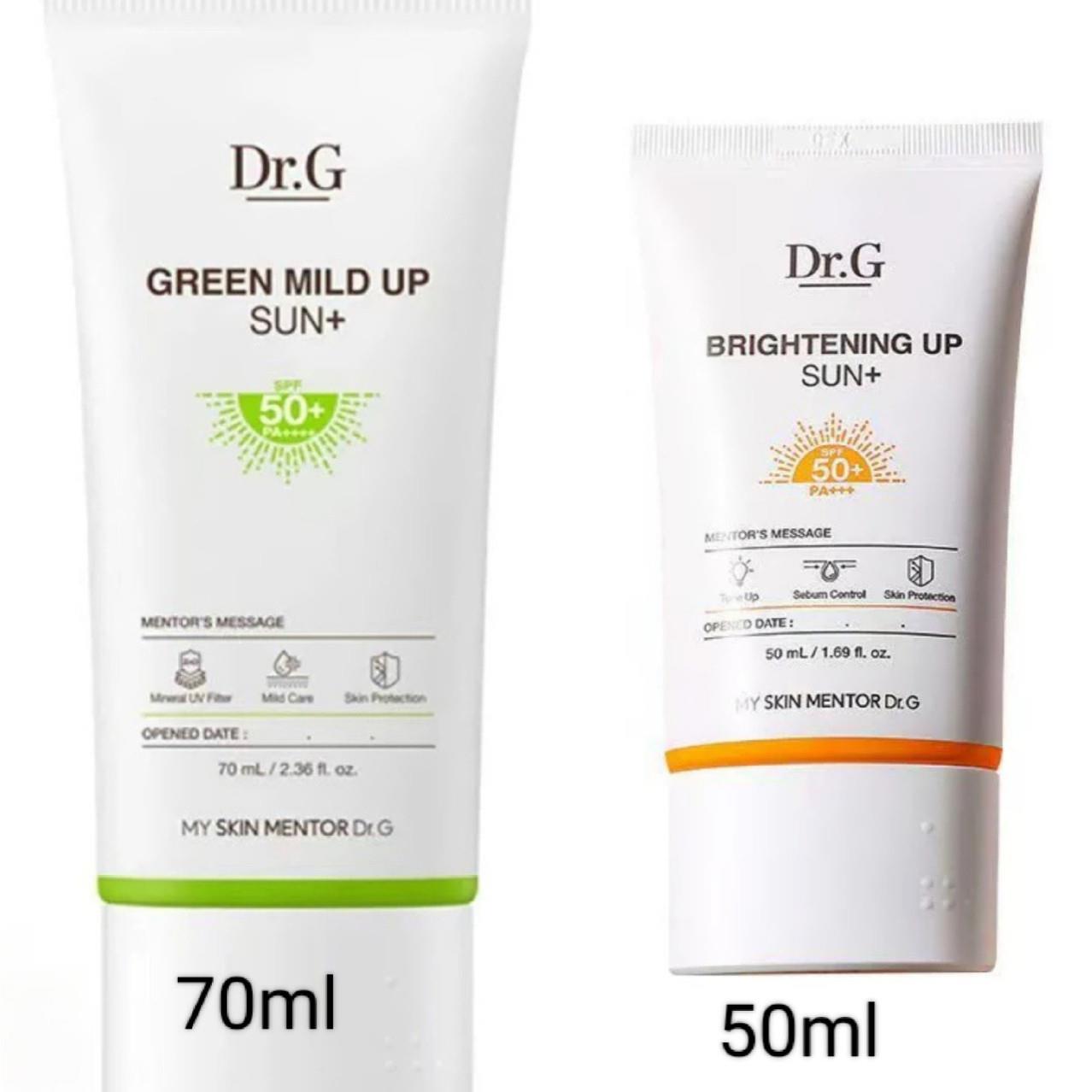 韩国Dr.G/drg蒂迩肌防 晒霜橙绿色款50ml油皮清爽防紫 外线隔离霜