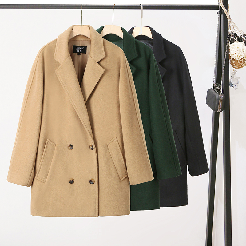羊毛呢子中长款经典大衣