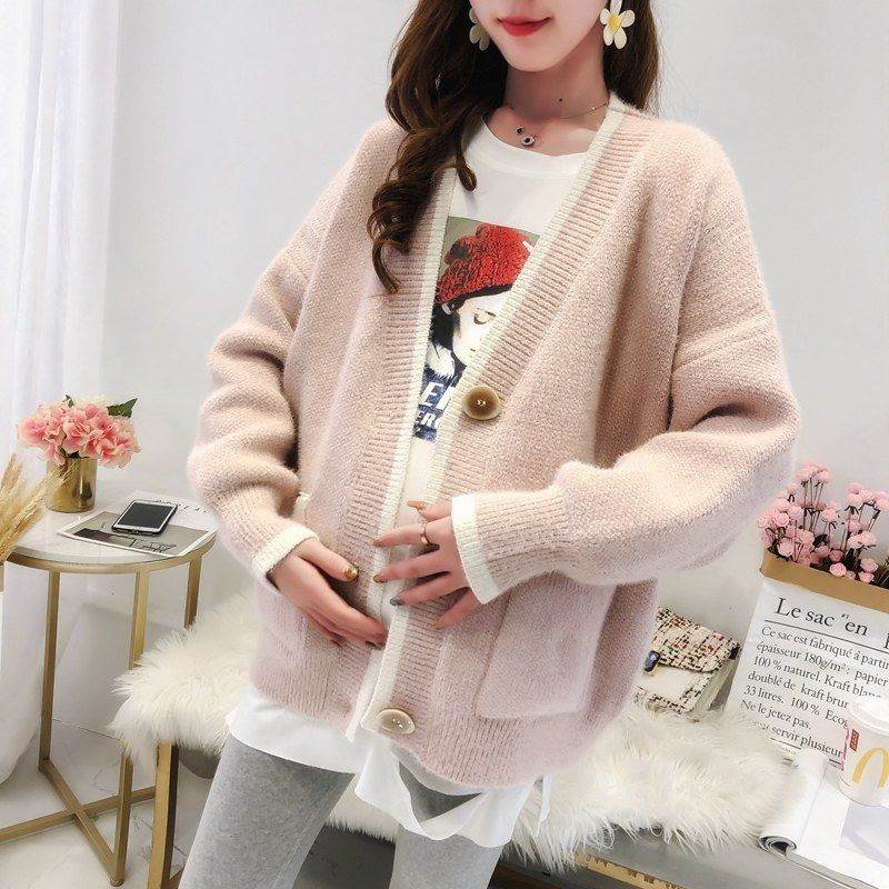 雪尼尔防貂绒女士毛衣外套春装2022年新款春款女装针织开衫爆款时
