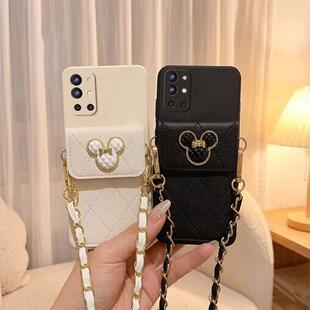 适用一加9r手机壳9pro/9/8pro斜跨8t挂绳LE2100卡包onePlus9pro女九r带挂绳1+9pro保护套1加9r时尚9pro潮全包