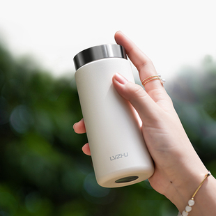 绿珠时尚保温杯女士便携随行杯子超轻巧迷你不锈钢水杯小号容量