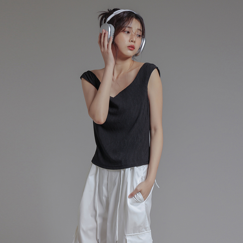 RMHHY甜酷前后两穿背心女内搭夏季外穿无袖时尚百搭上衣潮