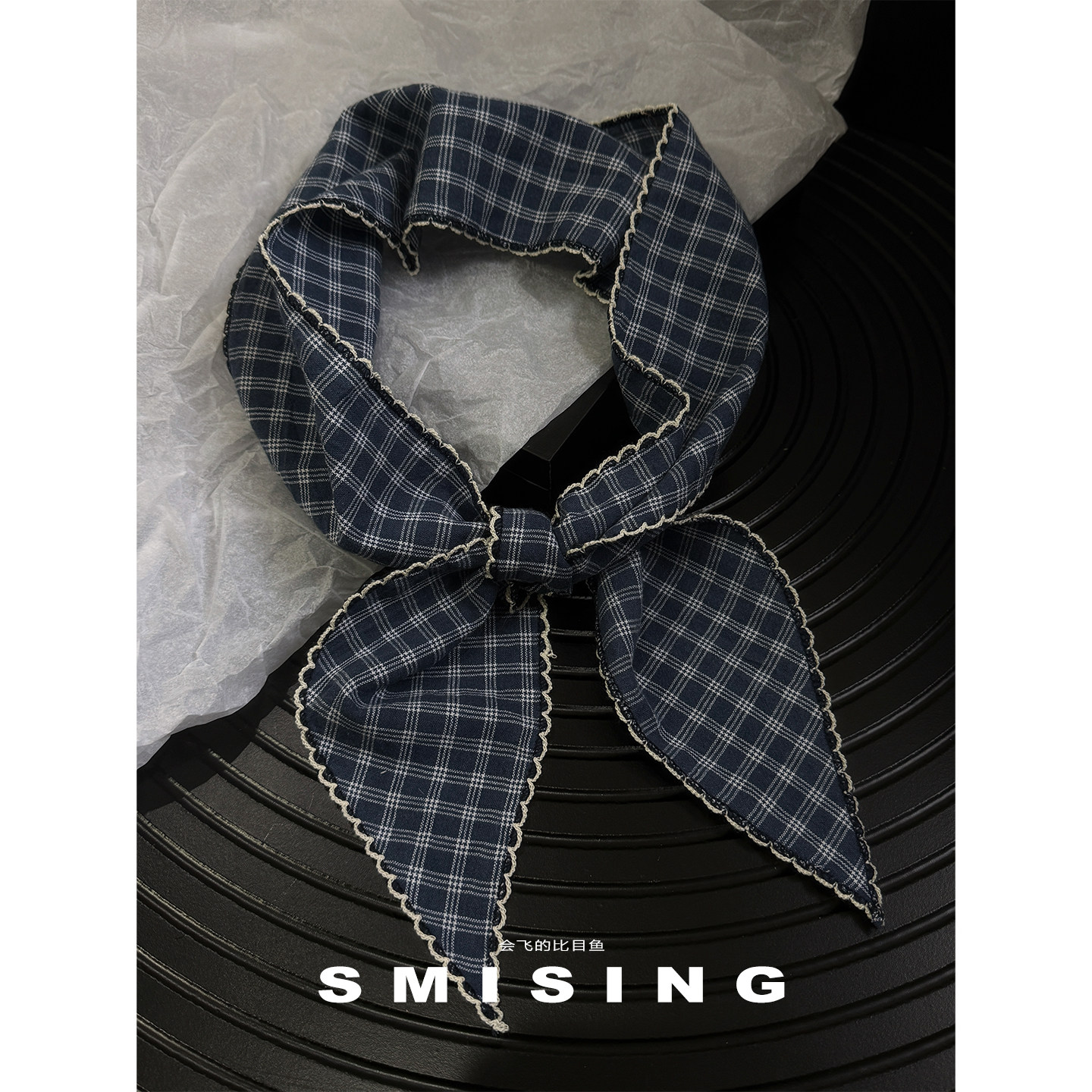 韩版复古格子领巾女春秋薄款学院风百搭装饰丝巾时尚装饰新款披肩