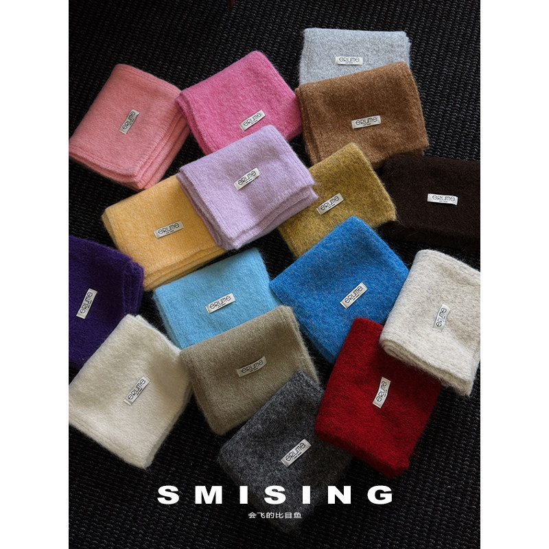 2025新款简约纯色针织围巾女秋冬季学生情侣款保暖高品质防寒围脖,服饰配件/皮带/帽子/围巾,围巾/丝巾/披肩,淘宝优惠券,粉丝福利购,淘宝优惠卷