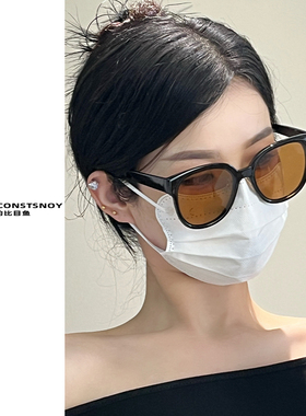 2025新款ins高级感大框显脸小茶色墨镜女夏季防晒遮阳太阳眼镜潮