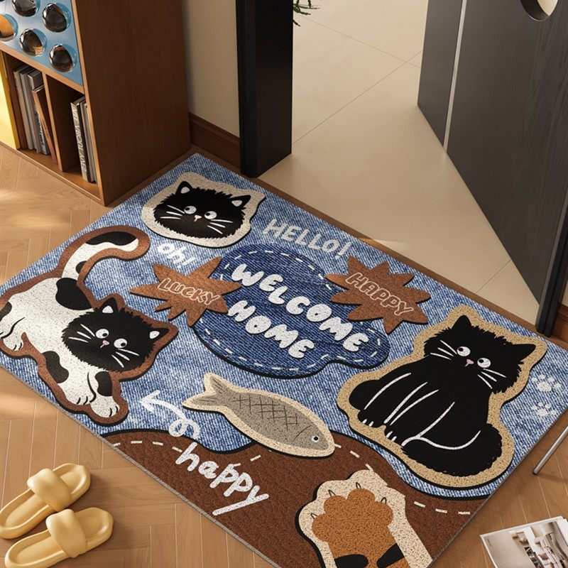 入口门入口地垫入口门垫卡通门户外卷筒脚垫猫入口地毯垫,居家布艺,入户地垫,淘宝优惠券,粉丝福利购,淘宝优惠卷
