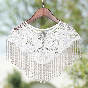 苏城日记白色云肩斗篷披肩外搭2025新款夏季搭配旗袍日常可穿素雅