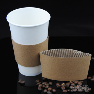 配16oz纸杯杯套一次纸杯防烫纸杯套纸杯托-50装正品厂家直销