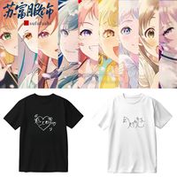 舒適面料卡通動漫寬松短袖