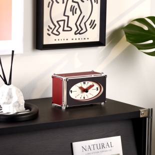 时间创意艺术摆件高颜值床头静音钟摆放表客厅桌面小型摆台式钟表