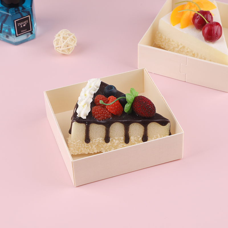 切块小蛋糕盒子一次性木盒