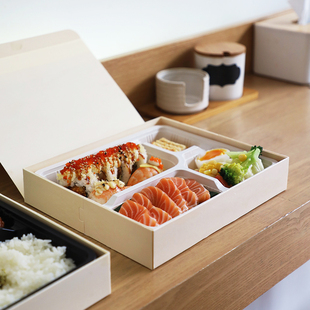 包装 寿司打包盒一次性餐盒日式 盒外卖饭盒木质便当盒日料商用盒子