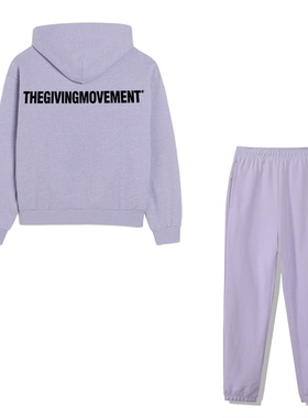 TGM 情侣潮牌370克宽松休闲棉质连帽卫衣+舒适卫裤两件套多色可选