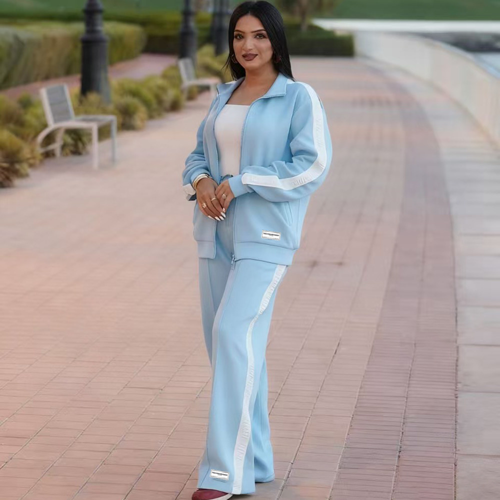 TGM 新款插肩袖拉链开衫卫衣套装小立领外套情侣潮牌街头个性穿搭