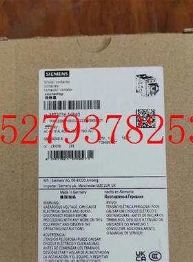 议价西门子3RT20361KB40交流接触器(直流线圈)3RT2036-1KB40正品