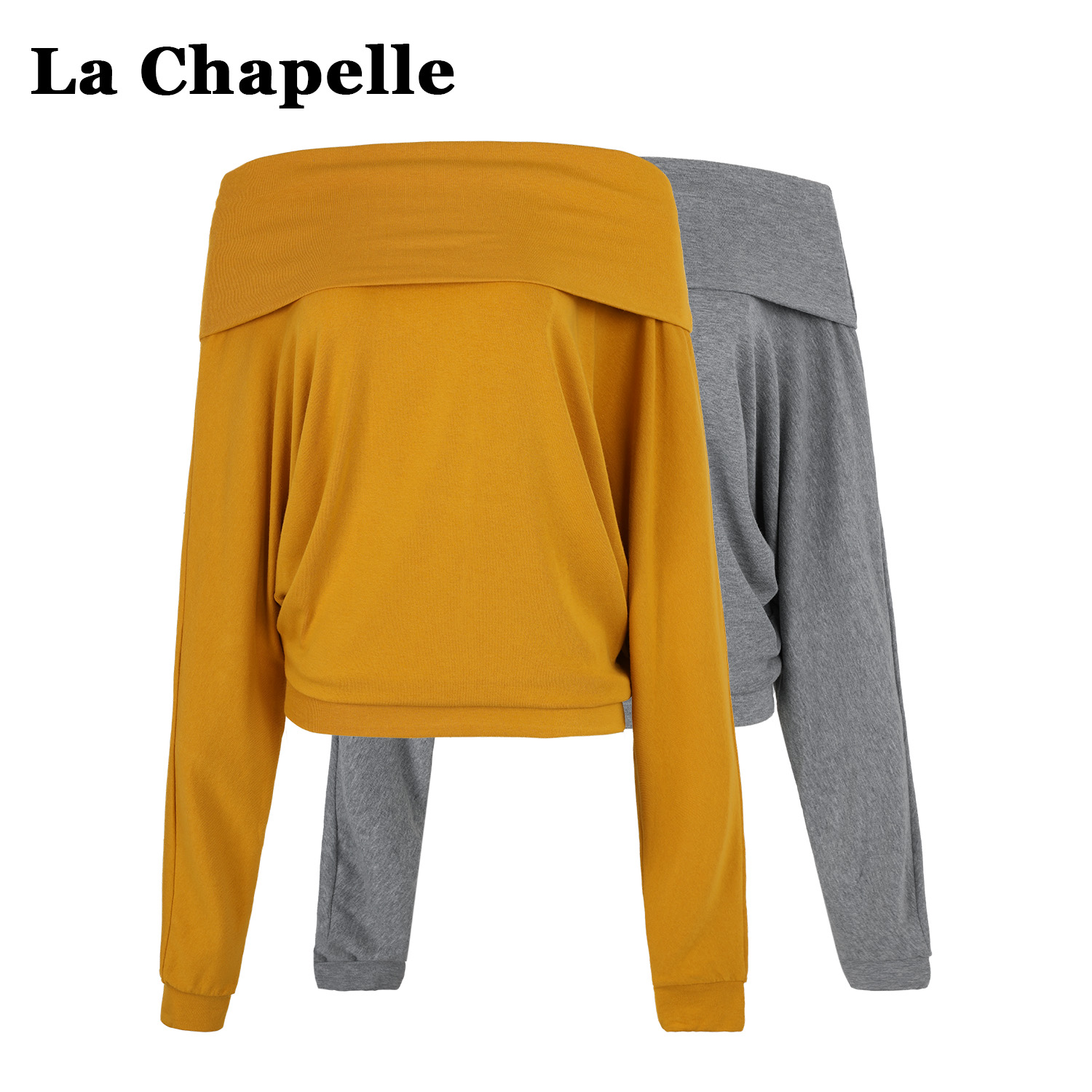 拉夏贝尔秋冬款T恤长袖打底衫女