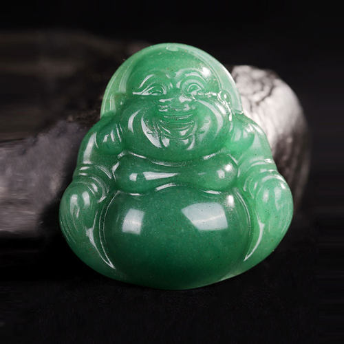 新品亏本促销限10件绿东陵玉佛