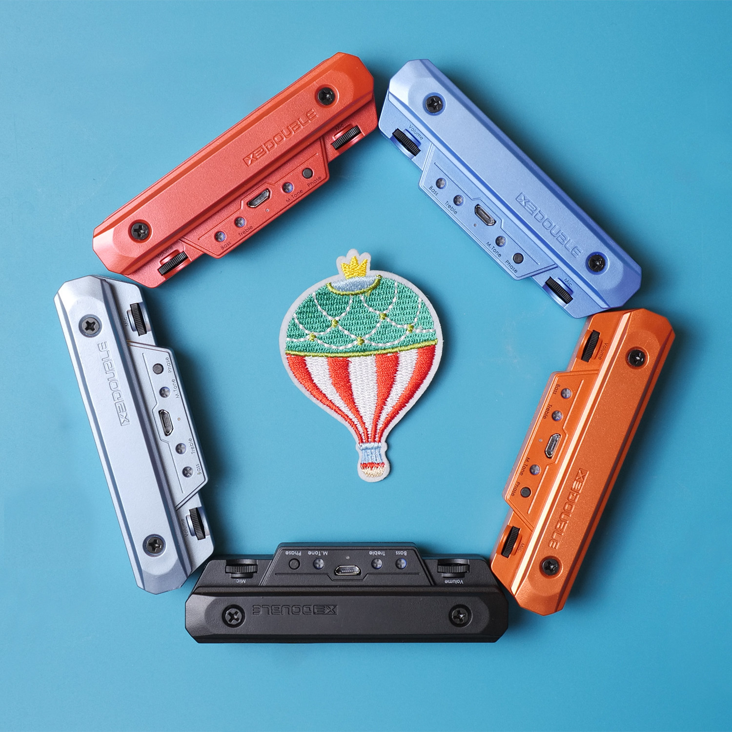 【南音吉他小屋】DOUBLE X0拾音器带打板音孔免开孔专用民谣吉他