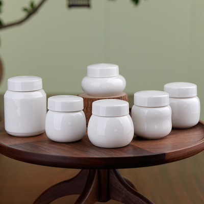珍福器纯白密封罐膏方罐蜂蜜瓶