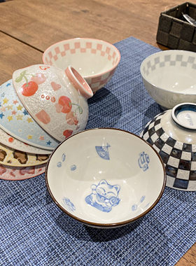 日本进口美浓烧可爱猫咪陶瓷餐具