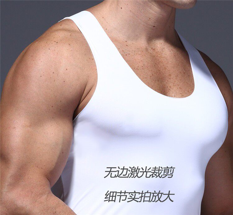 透气凉爽舒适舒服薄款无痕背心白