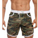男纯棉健身裤 型男士 迷彩跑步运动短裤 沙滩裤 泳裤