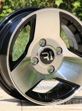 适用于宝骏E100E200五菱宏光mini马卡龙Air EV晴空12寸改装轮毂