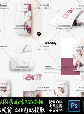 儿童床上用品枕头产品形象展示 VI智能贴图提案Mockup样机PSD模板