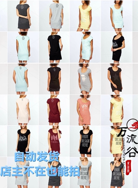 时尚女士T恤衬衫连衣裙展示图 VI智能贴图提案Mockup样机PSD模板