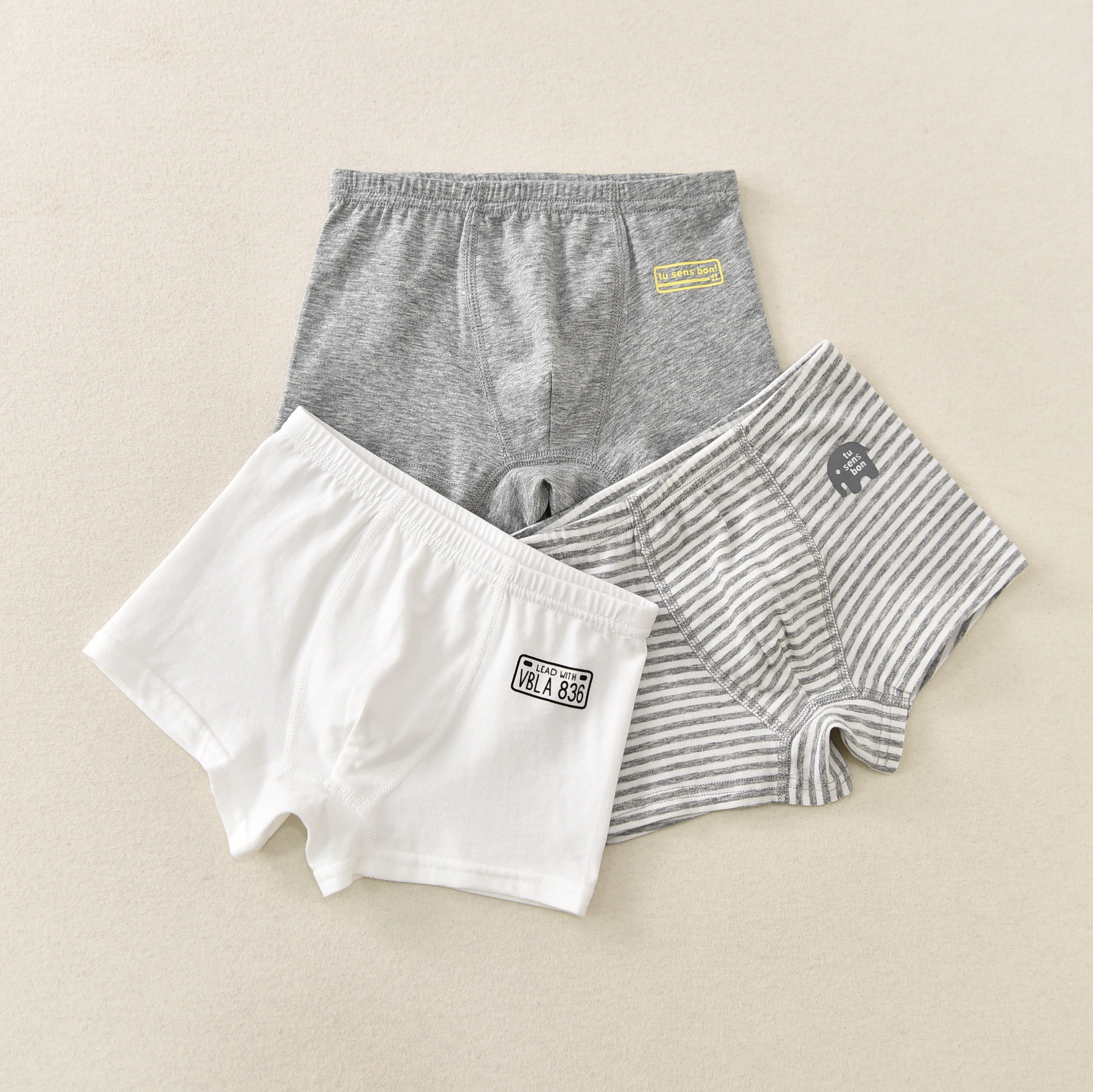 男童内裤全棉3条装日系男孩纯棉A类平角裤四角裤无荧光儿童3-12岁,童装/婴儿装/亲子装,内裤,淘宝优惠券,粉丝福利购,淘宝优惠卷