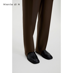 原创设计感弧形裤 脚西裤 松紧腰休闲舒适轻奢西装 男 Niente 裤