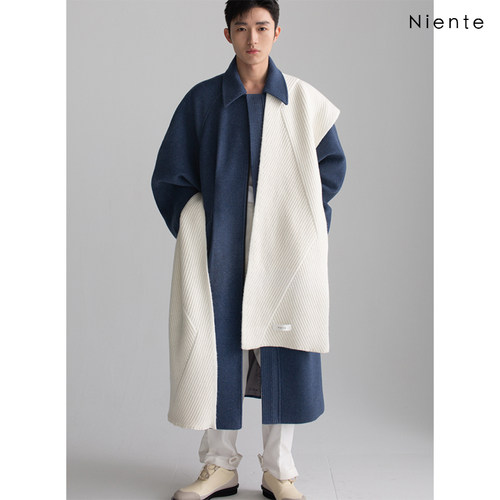 毛呢大衣长款NientediN