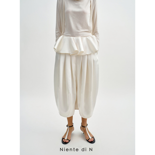 流光荷叶边花苞裙 Niente