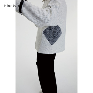 拼接菱形小夹克羊毛时尚 外套 Niente