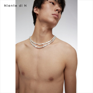 原创设计 手工仿真珍珠异形叠戴项链百搭简约配饰品 Niente