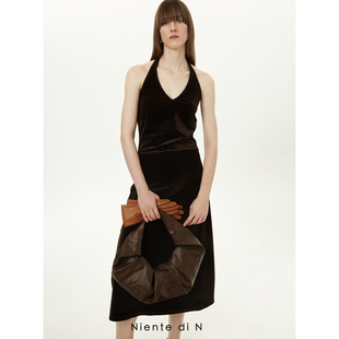 复古丝绒连衣裙 Niente
